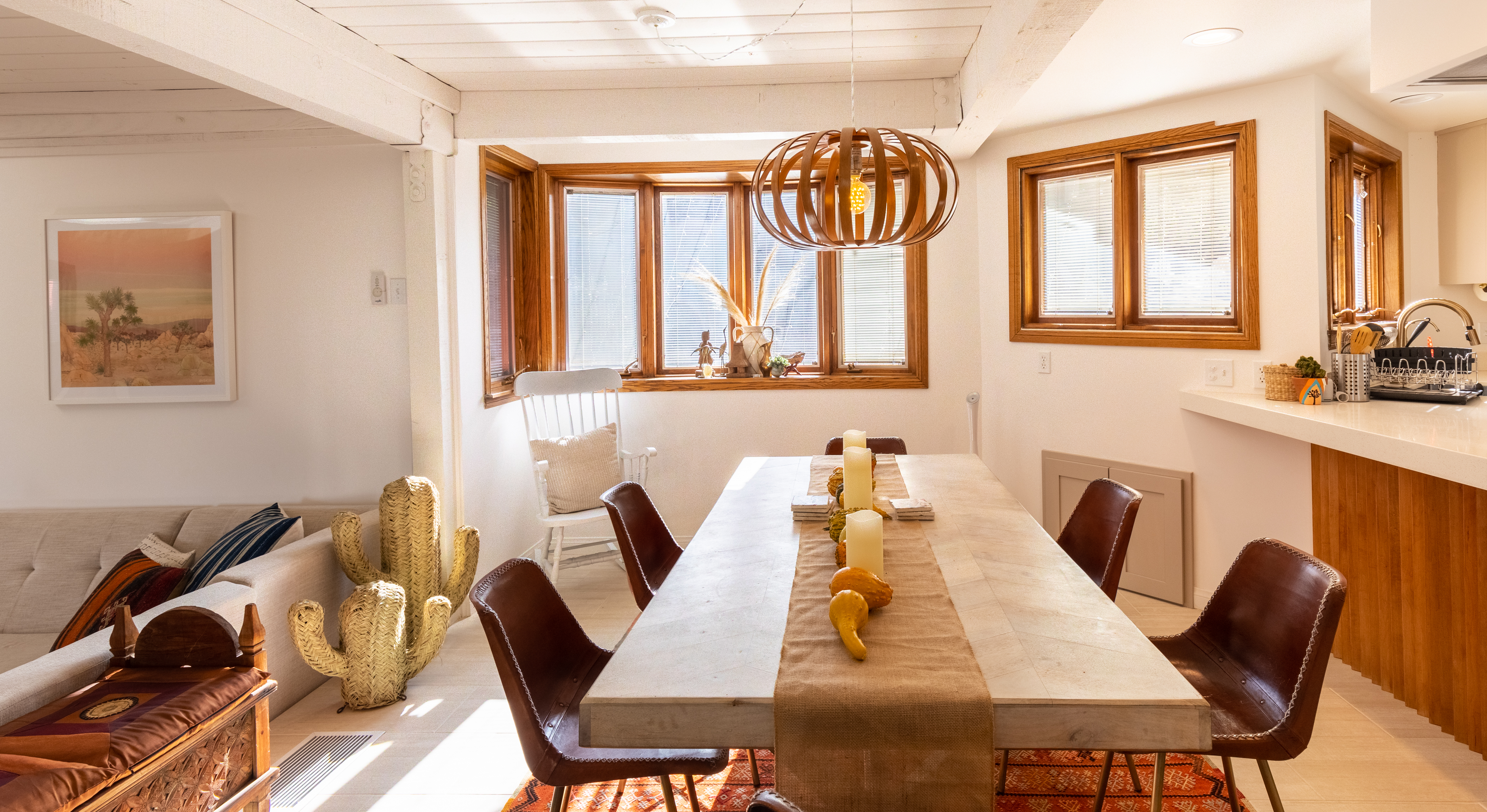 Dining room in main house